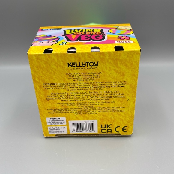 Mushroom Fun Guy Plush 4 Quinn Russ Kellytoy Living On The Veg Series 1 Gifts - Picture 5 of 5